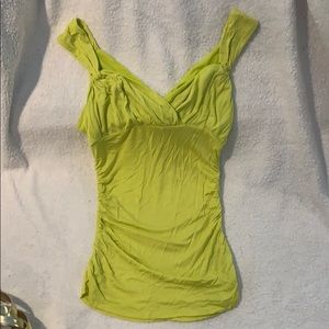 Gorgeous lime green Jennifer Lopez top size small